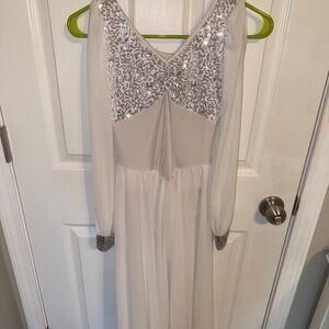 White Costume with Glitter